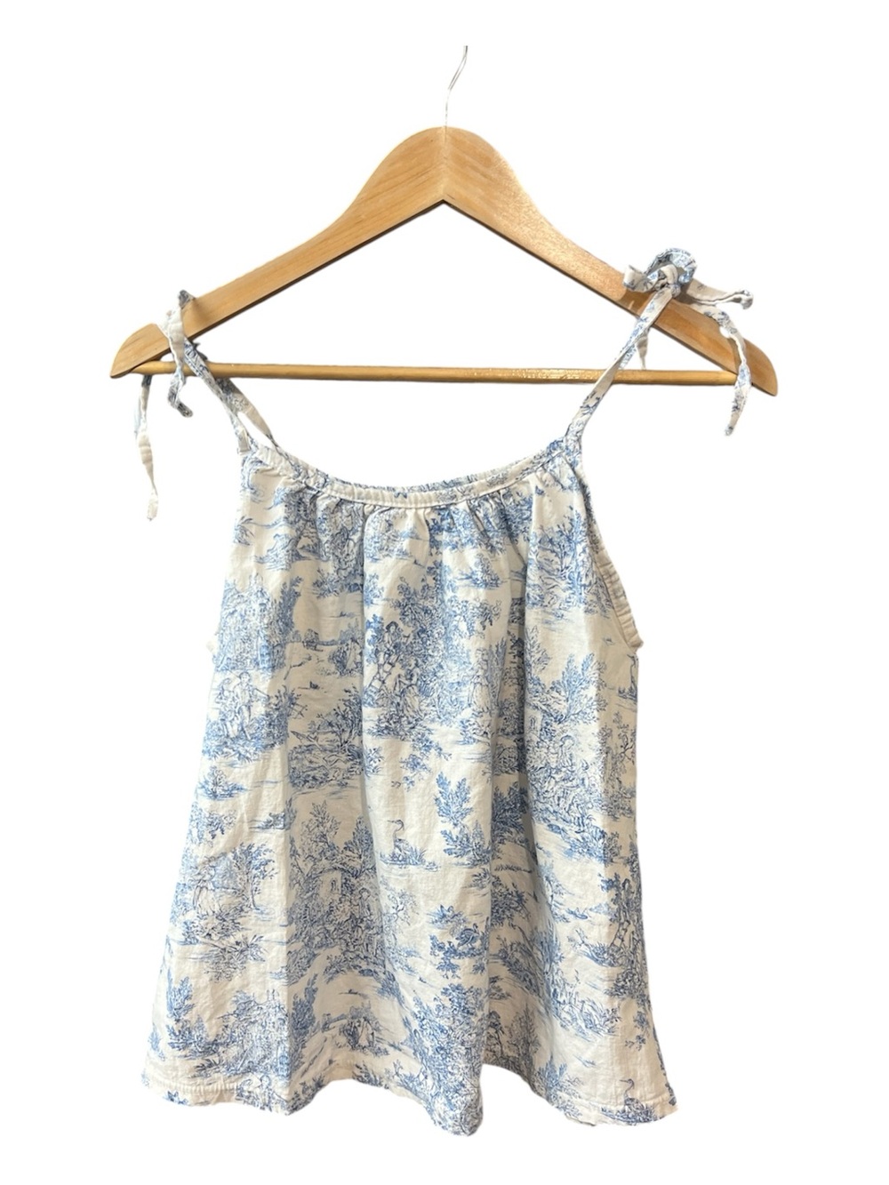 Nothing Fits But Linen Cotton Top Size M/L
Blue White Print